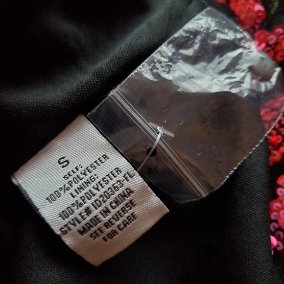 Baltic Born Patricia Floral Sequin Black Mini Dress - Picture 5 of 5